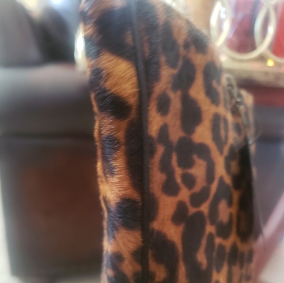 (YSL) Yves Saint Laurent 105 Lou Leopard Print  Zip Pony Spot Boot - Picture 5 of 10